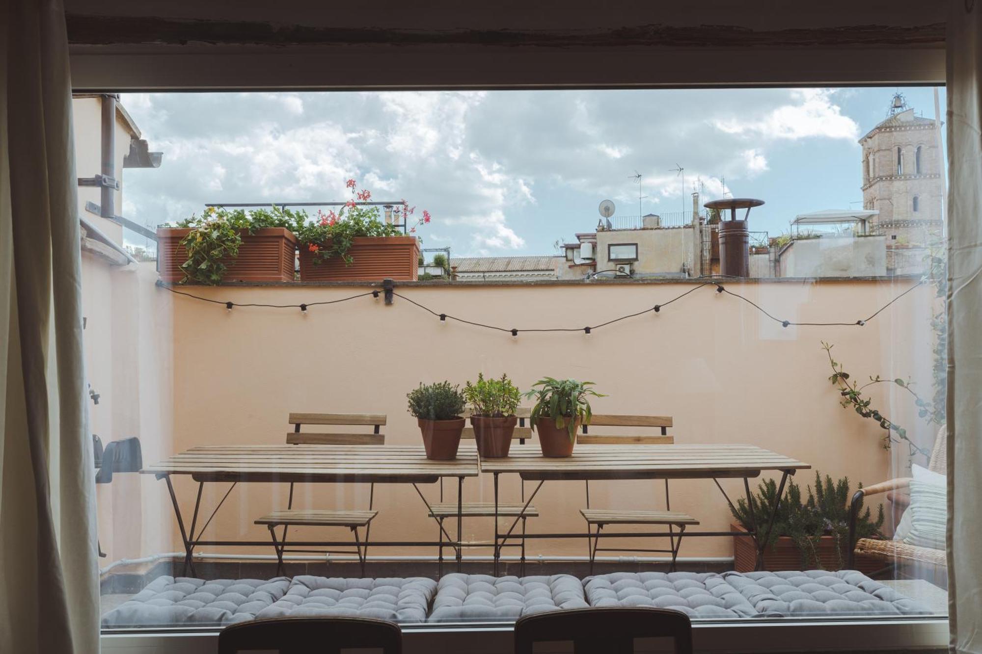 Amazing Penthouse With Terrace And Rooftop In Trastevere Rzym Zewnętrze zdjęcie