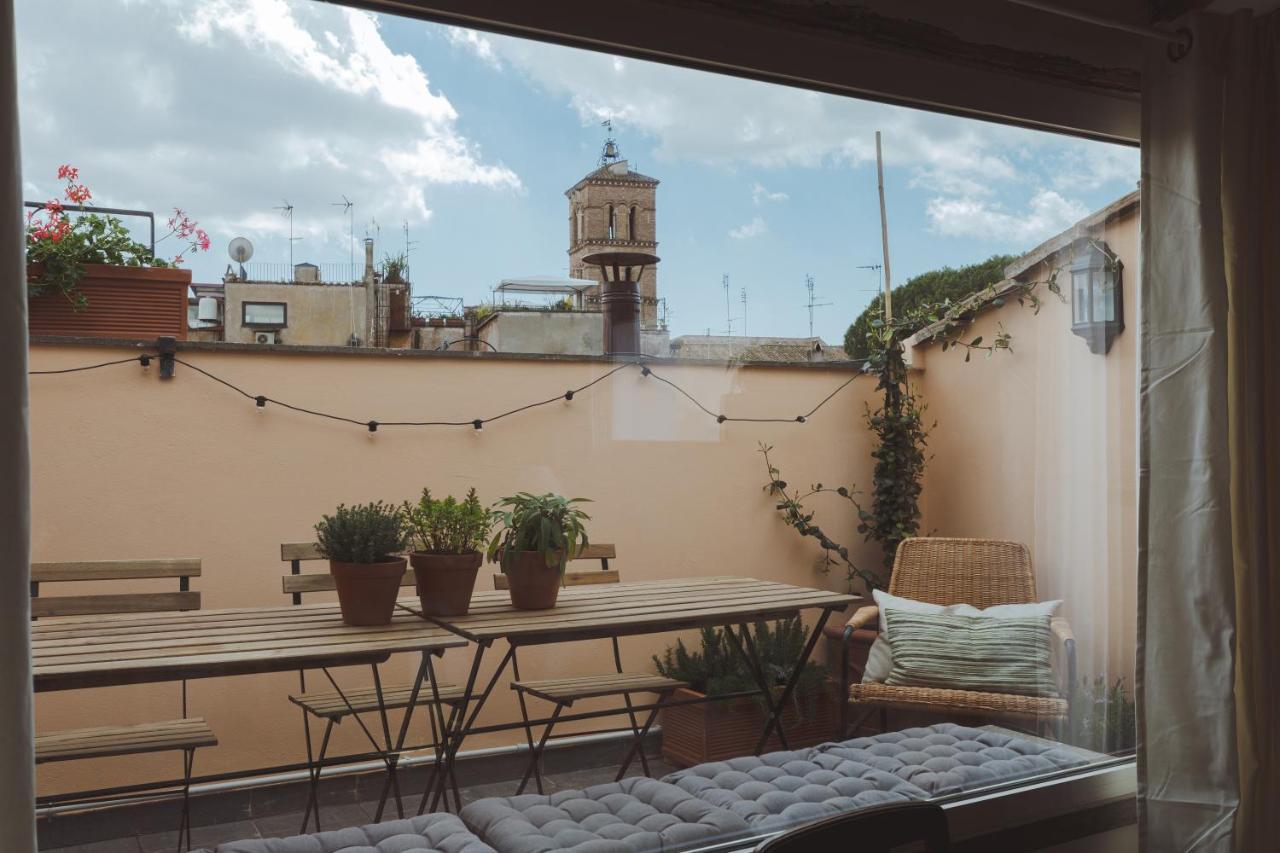 Amazing Penthouse With Terrace And Rooftop In Trastevere Rzym Zewnętrze zdjęcie
