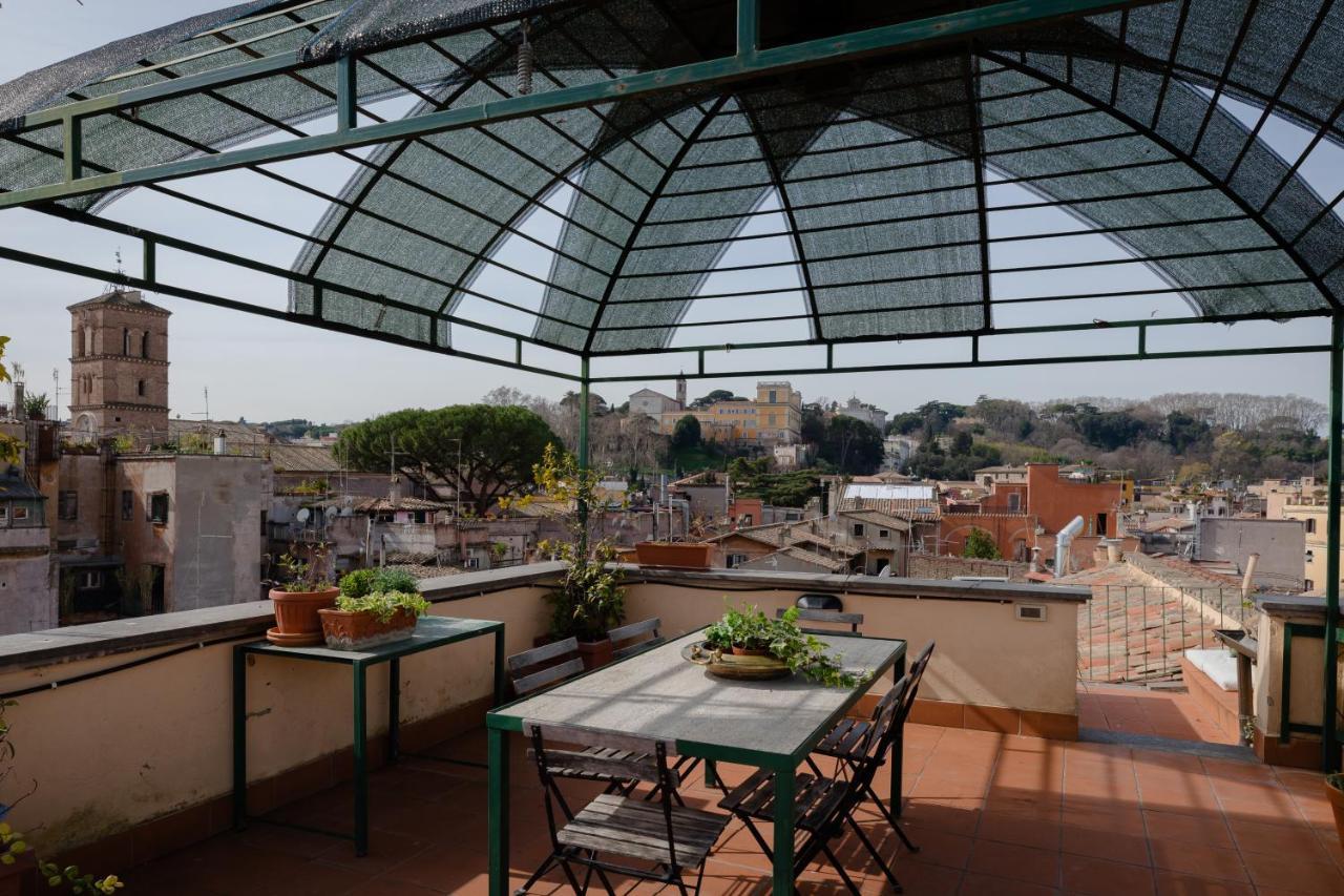 Amazing Penthouse With Terrace And Rooftop In Trastevere Rzym Zewnętrze zdjęcie